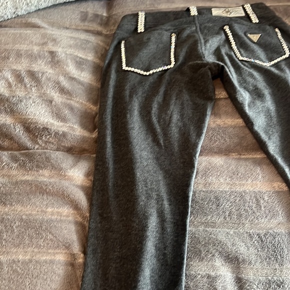 Gray stretchy pants Guess jeans size 24 - Picture 15 of 16